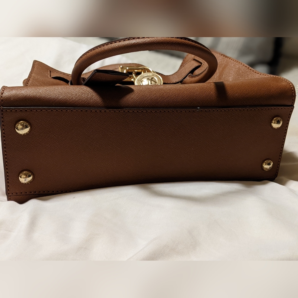 Michael kors gold & brown purse With Wallet - Picture 5 of 14